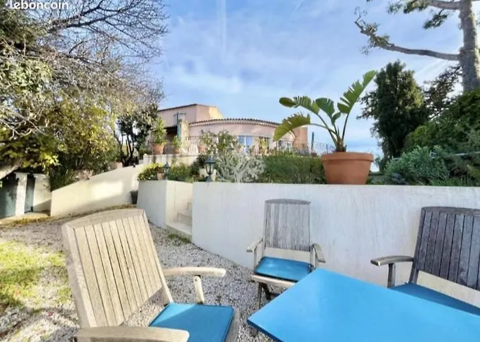 Villa Vue Mer Avec Rooftop, Jardin Pour 8 Pers A Pied Du Port *